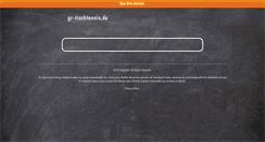 Desktop Screenshot of gr-tischtennis.de